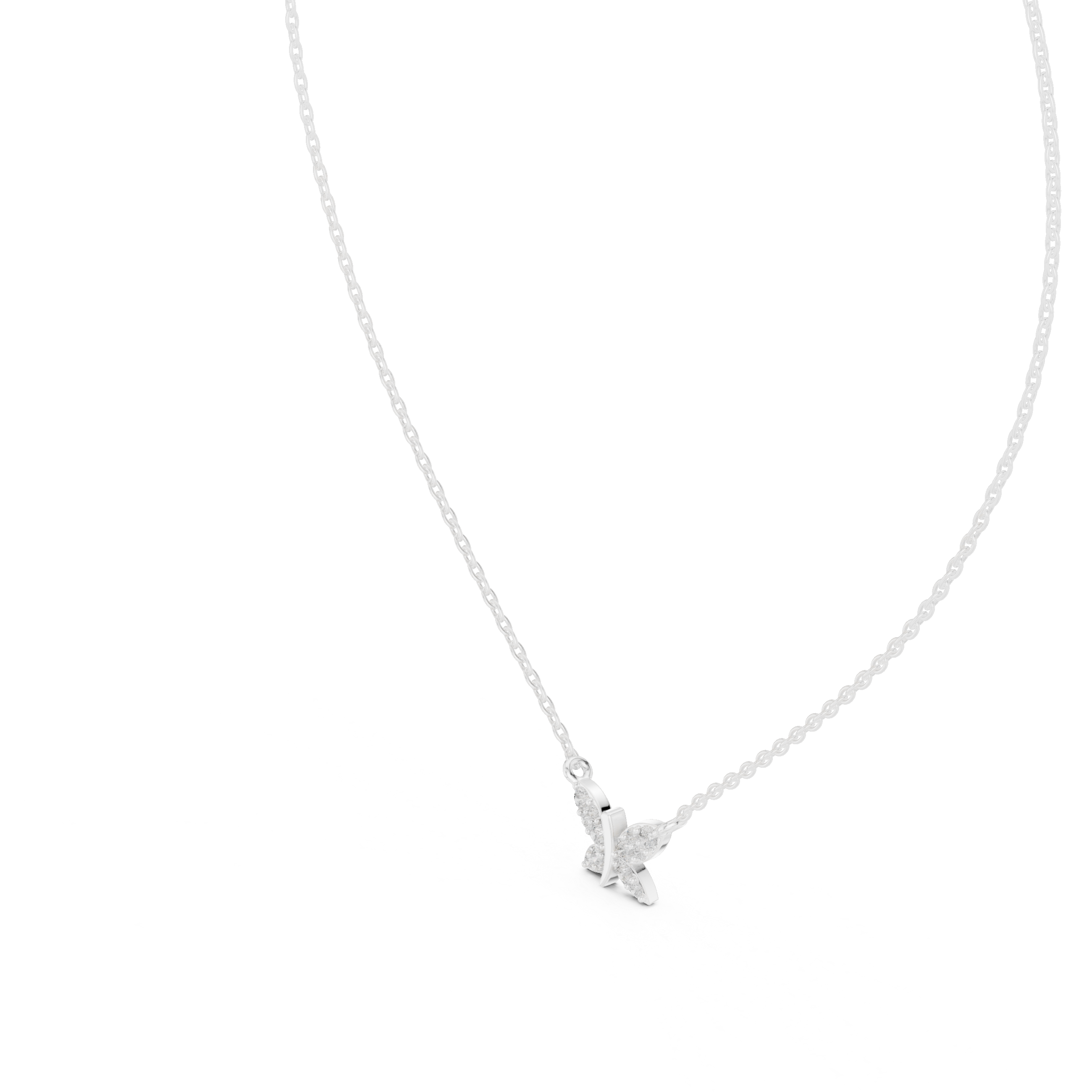 Butterfly Diamond Pendant