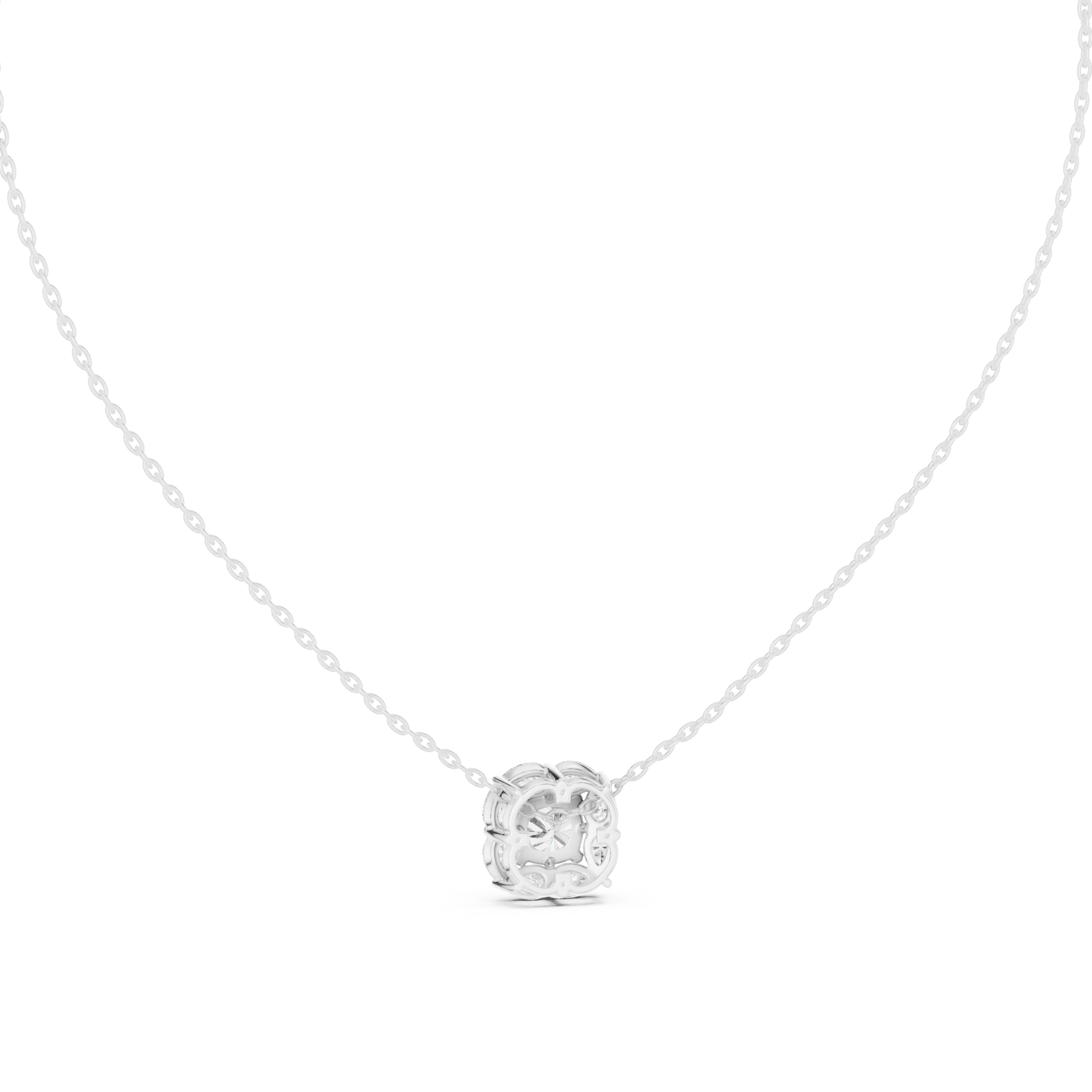 Cushion Halo Pendant