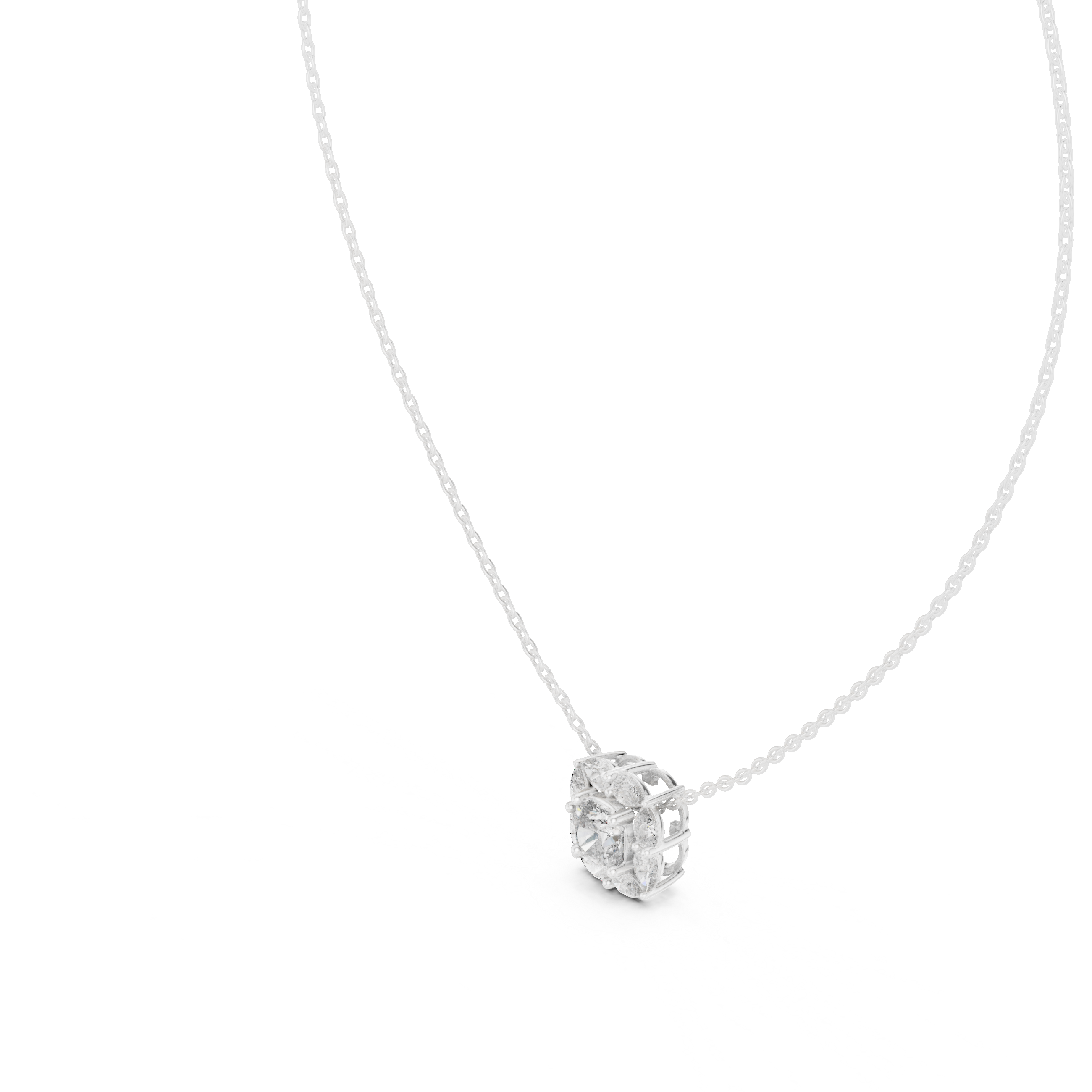 Cushion Halo Pendant