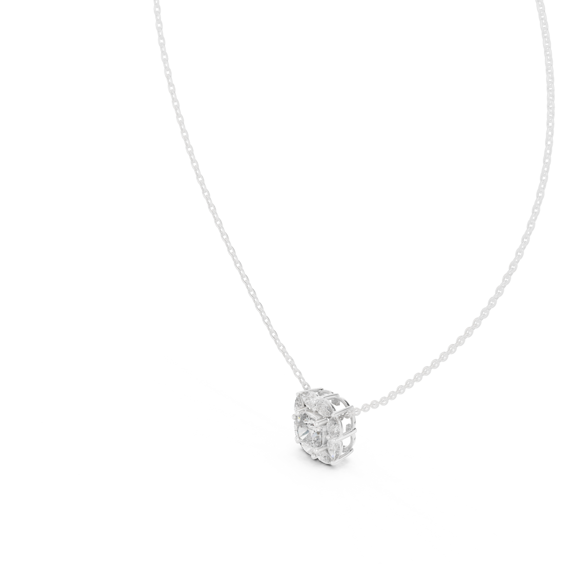 Cushion Halo Pendant