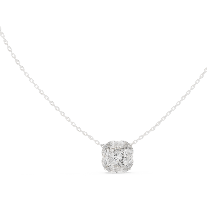 Cushion Halo Pendant