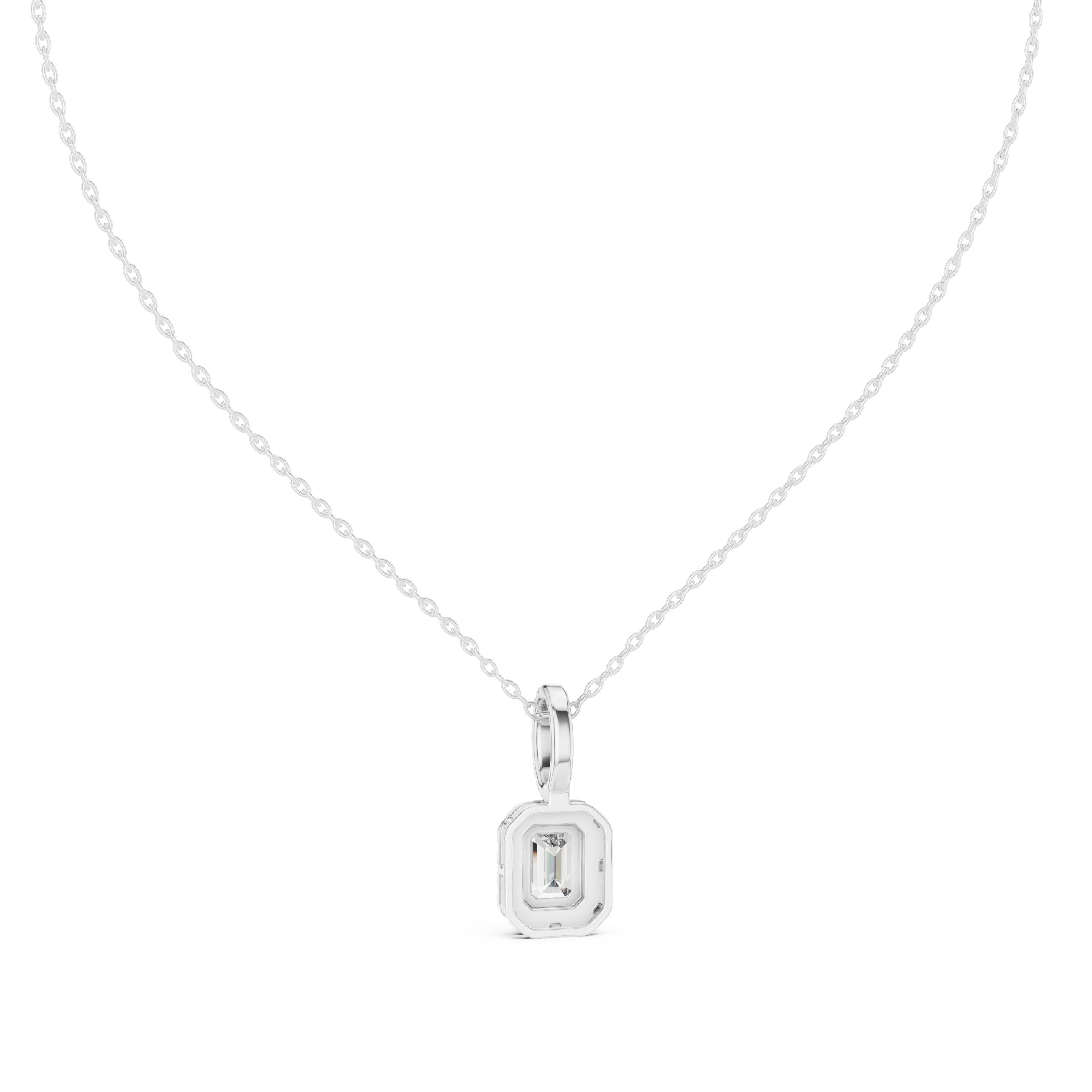 Emerald Halo Pendant