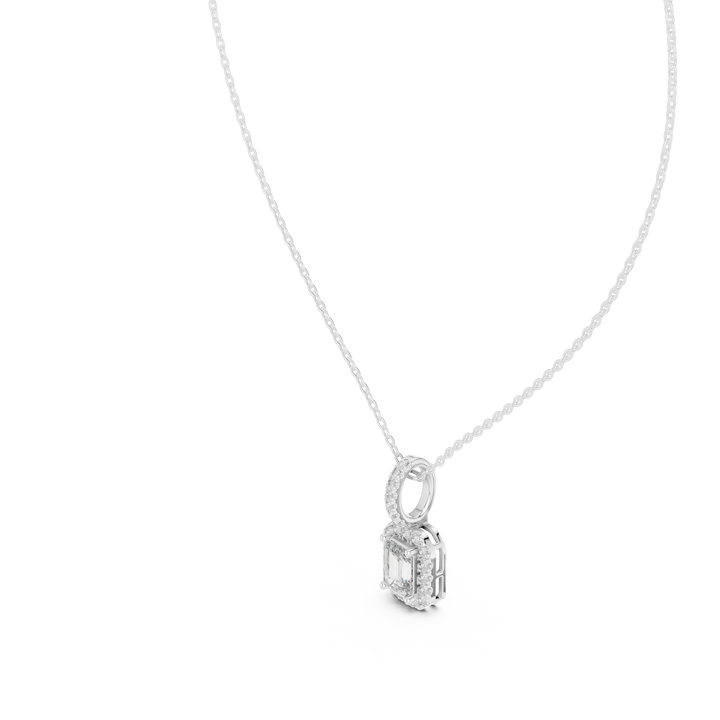 Emerald Halo Pendant