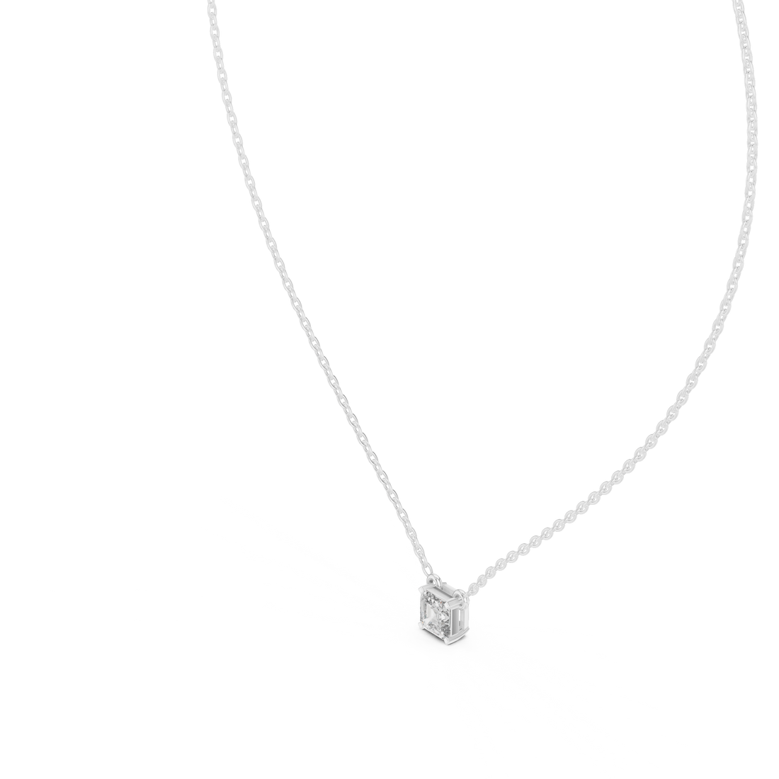 Solitaire Emerald Pendant