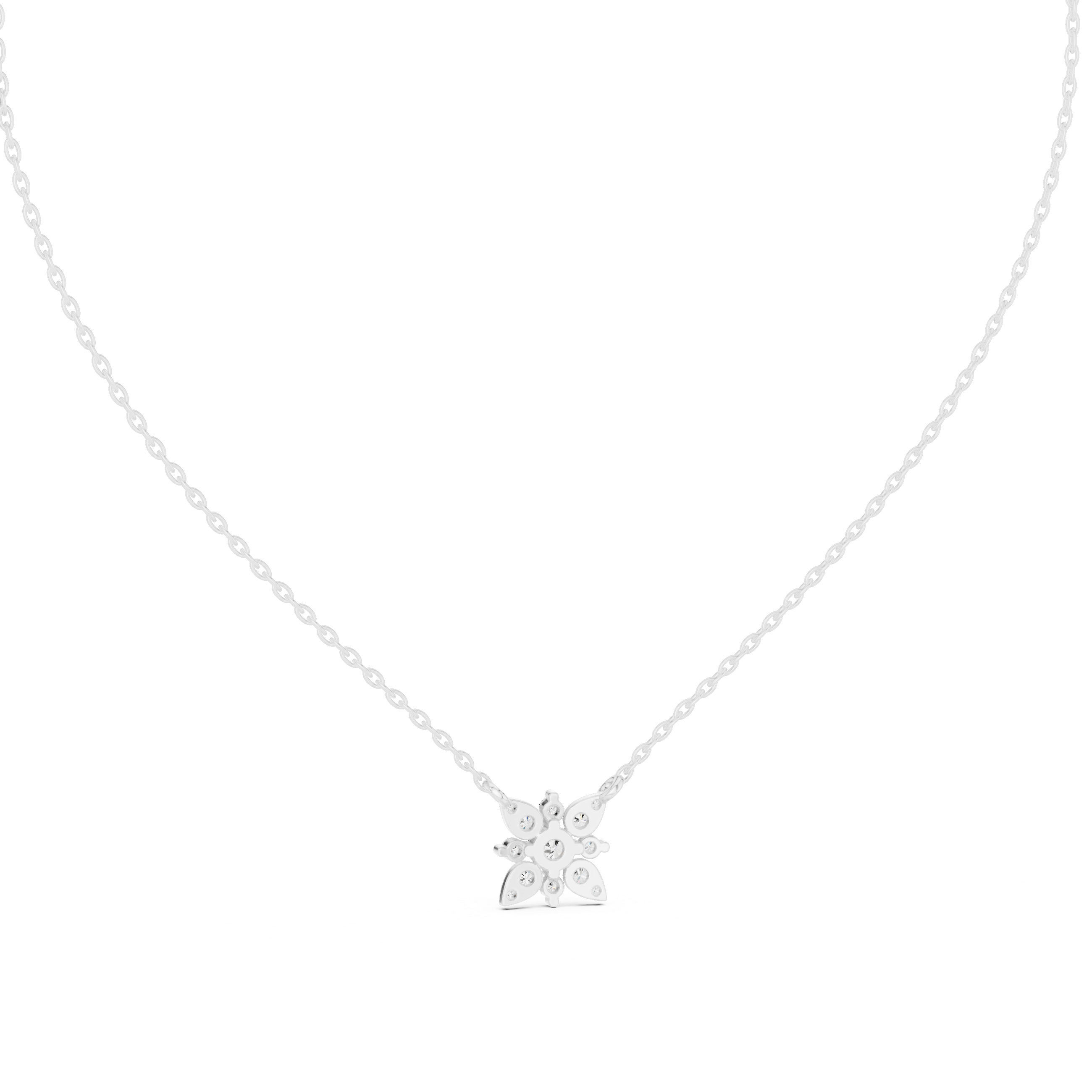 Floral Diamond Pendant