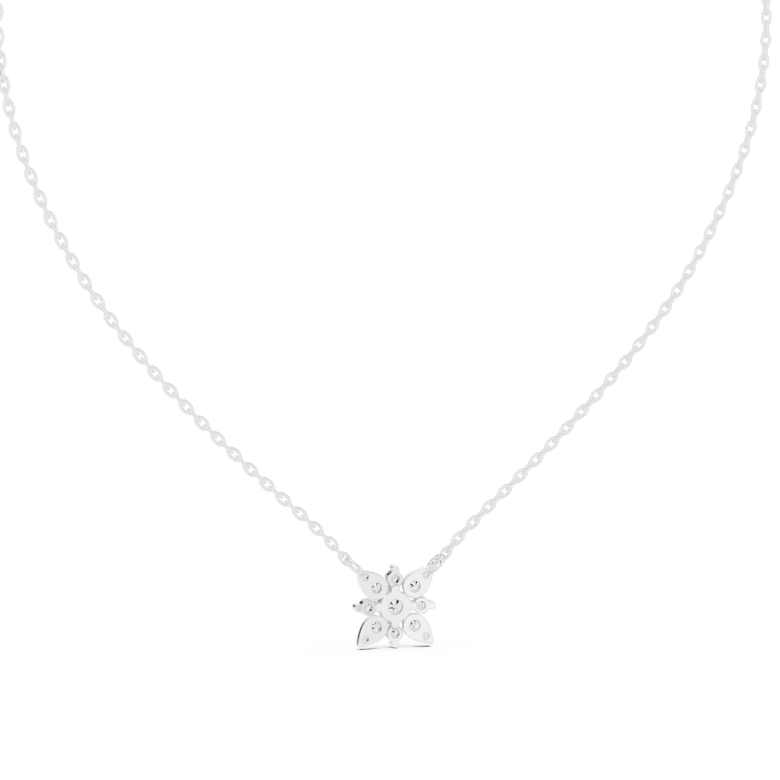 Floral Diamond Pendant