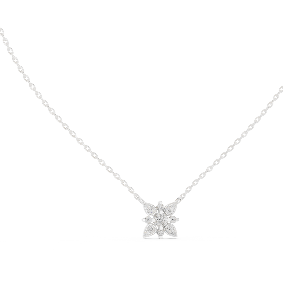 Floral Diamond Pendant