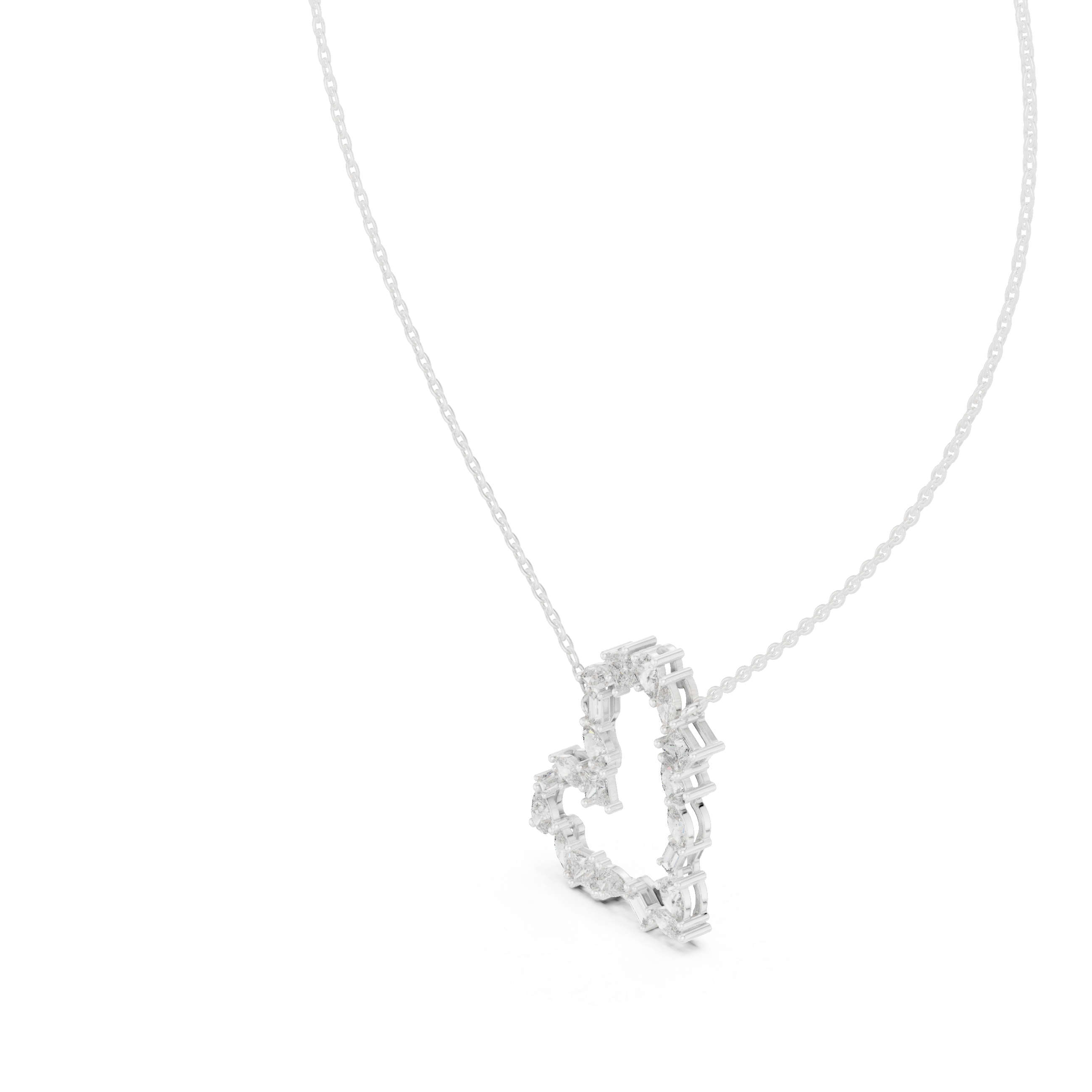 Floral Heart Pendant