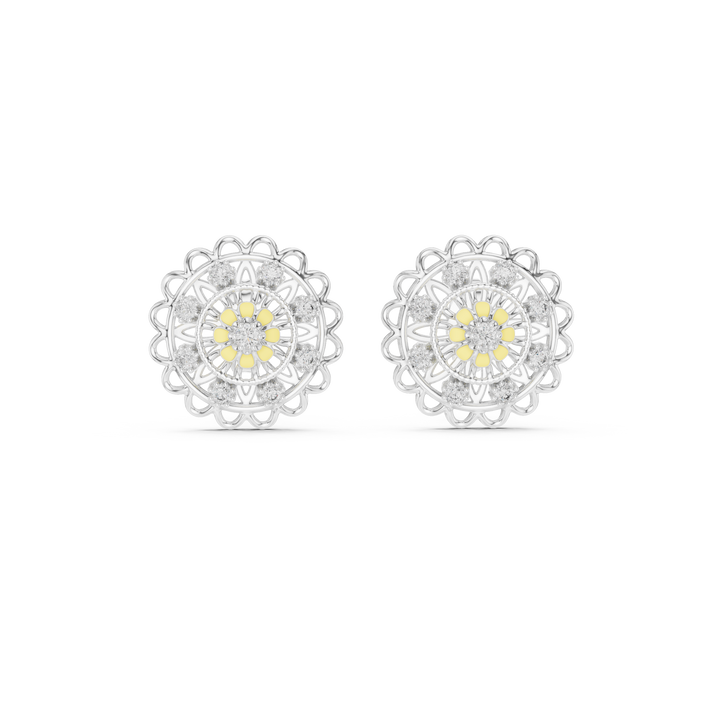 Floral Halo Studs