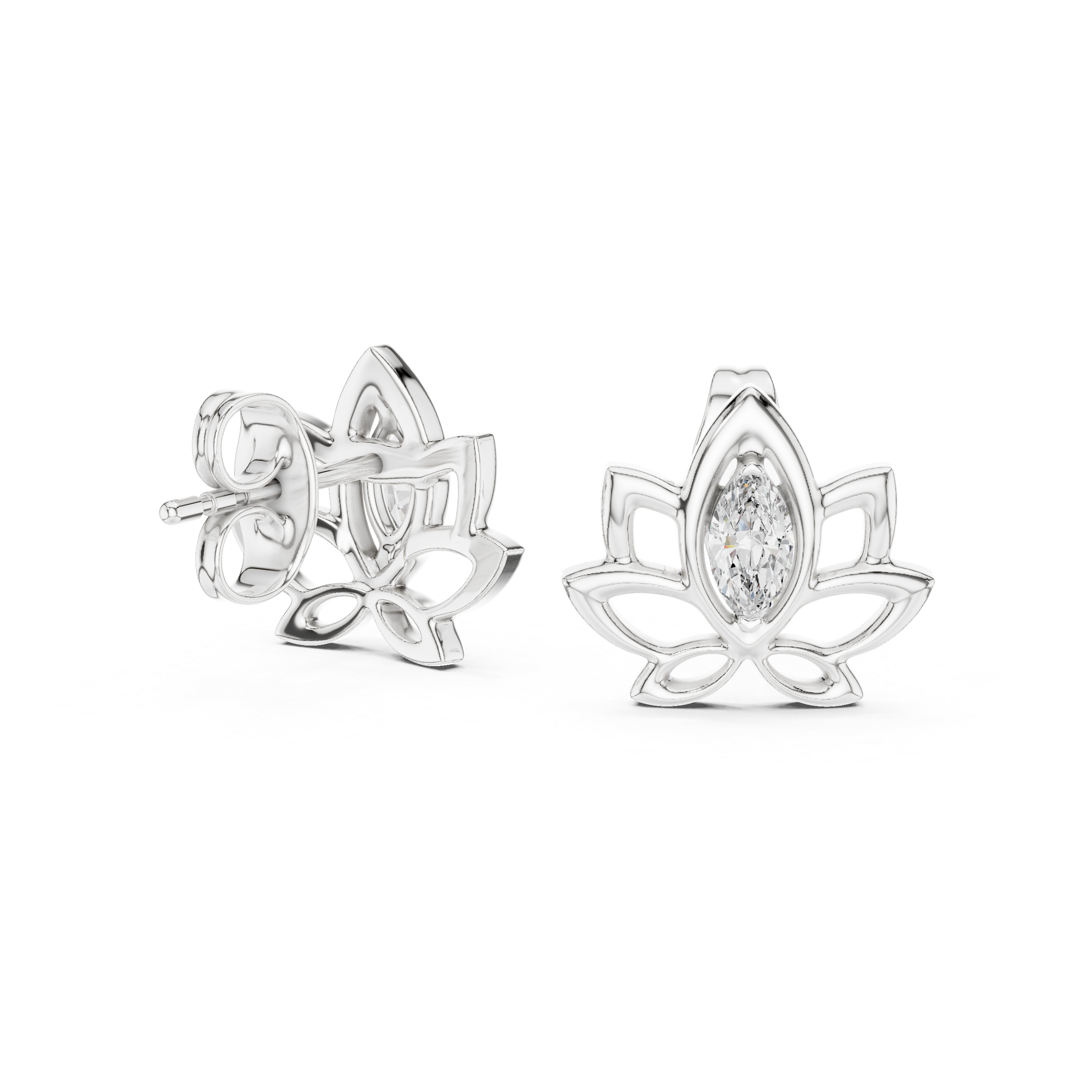 Lotus Petal Studs