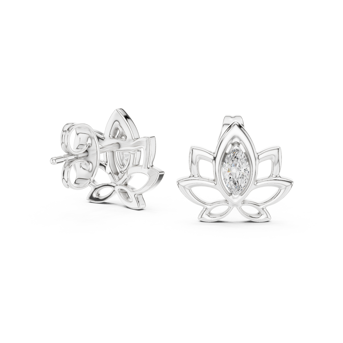 Lotus Petal Studs