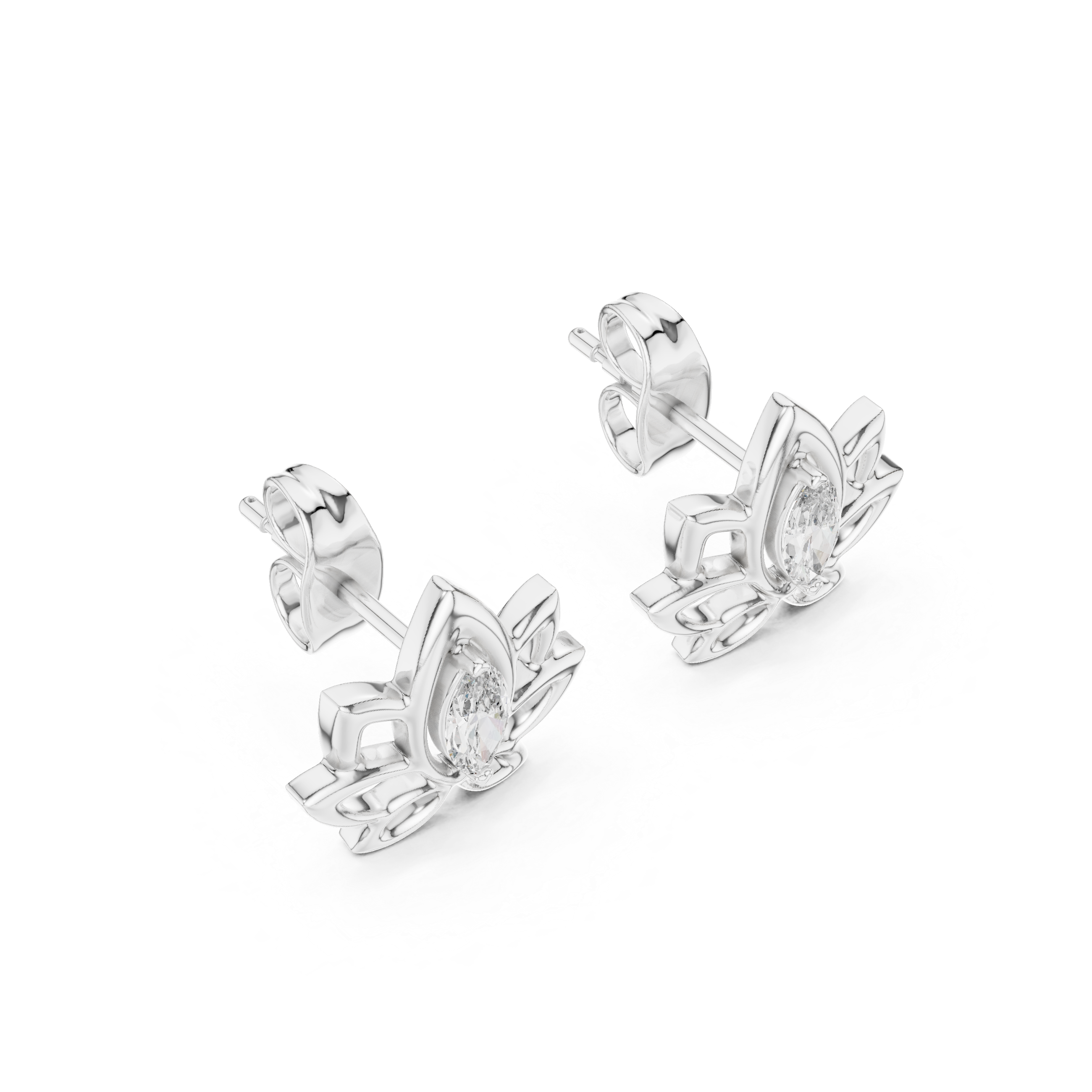 Lotus Petal Studs