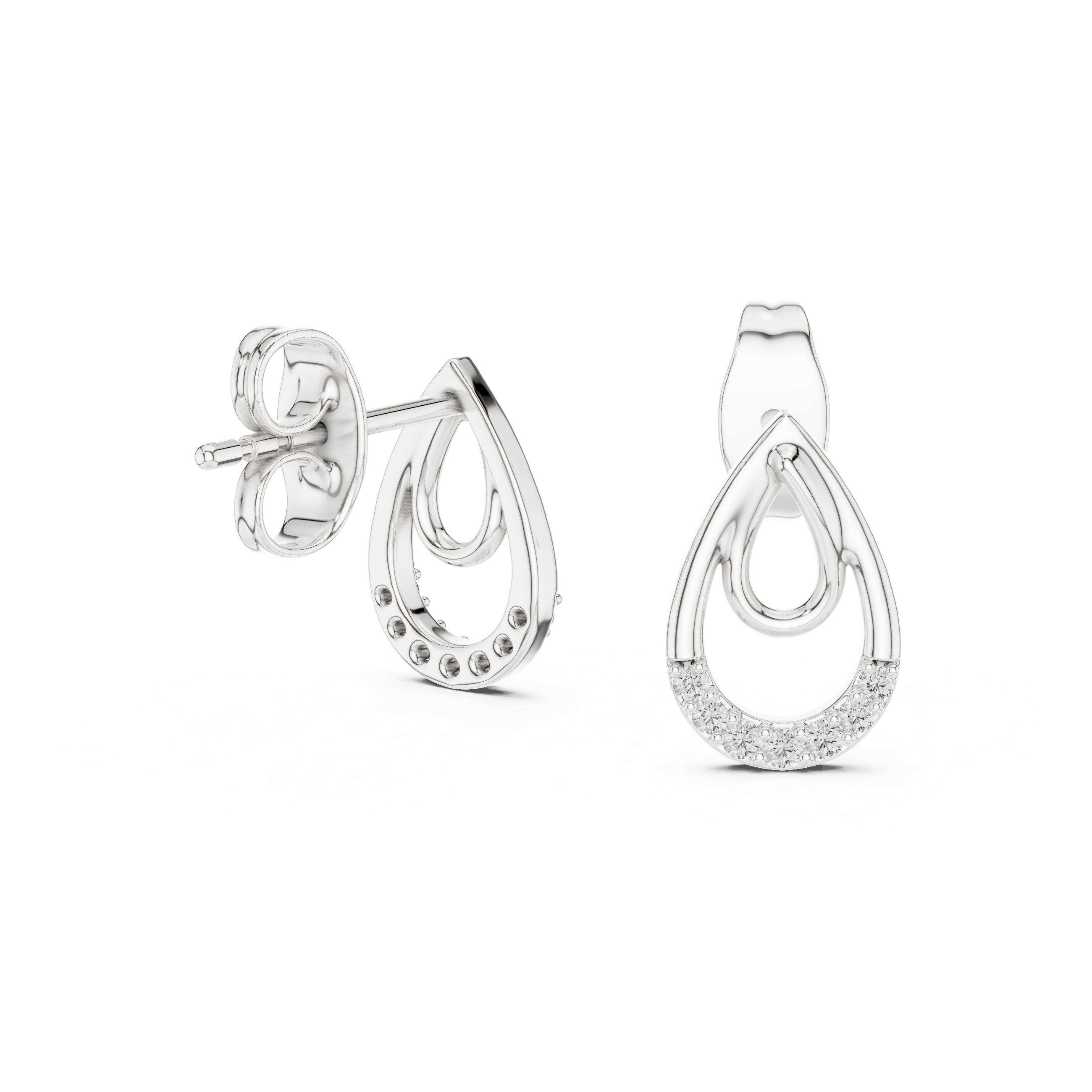 Dewdrop Curve Studs