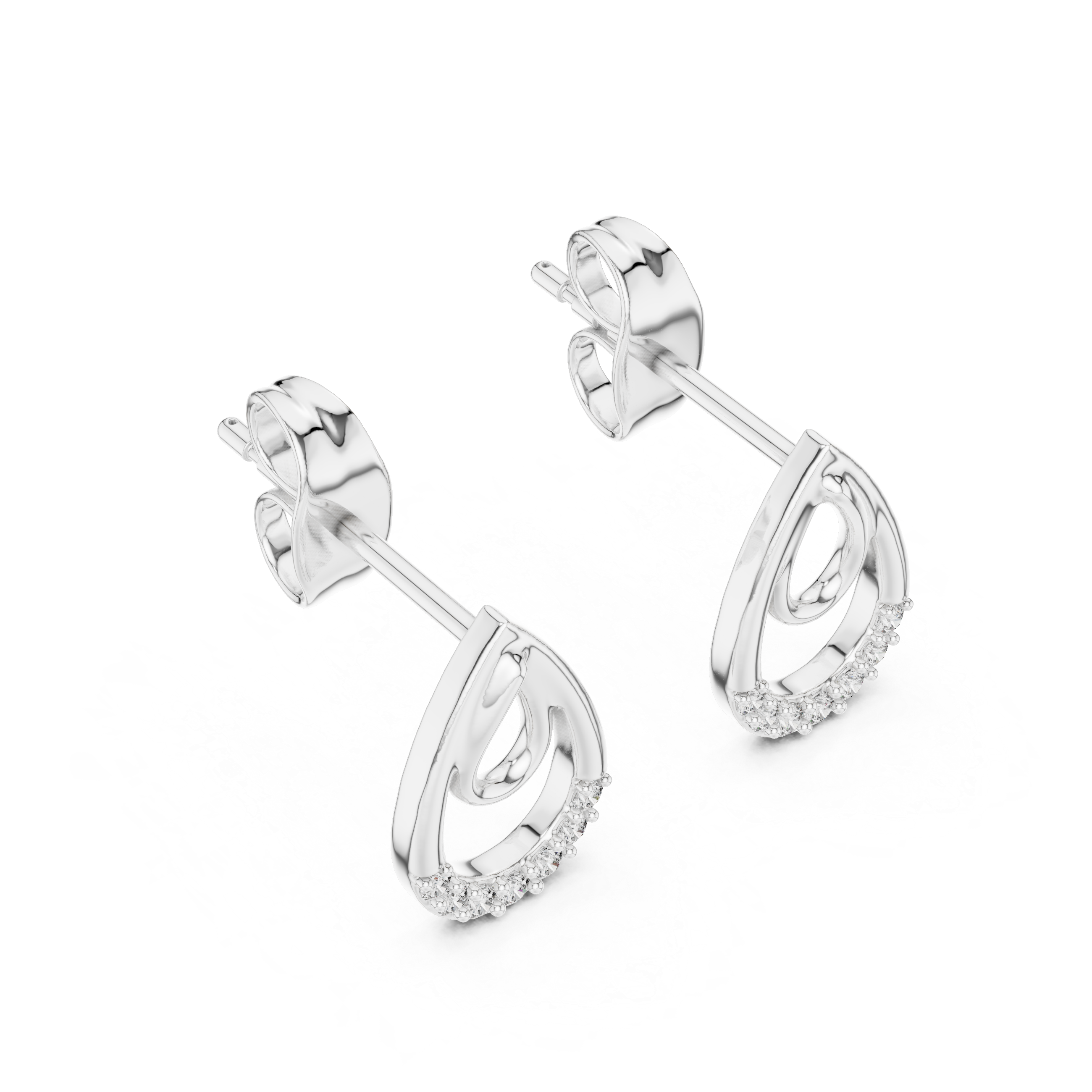 Dewdrop Curve Studs