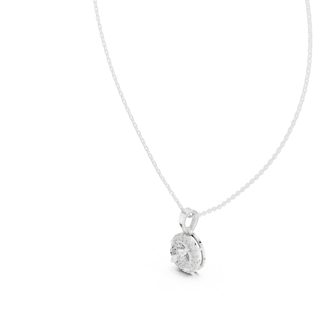 Halo Diamond Pendant