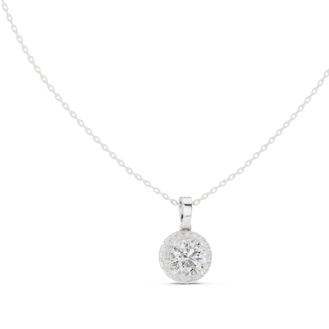 Halo Diamond Pendant
