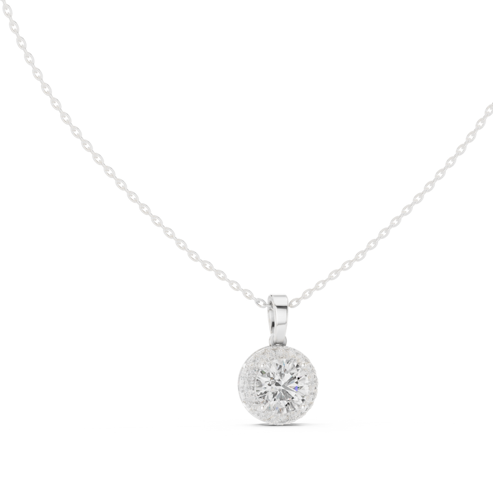 Halo Diamond Pendant