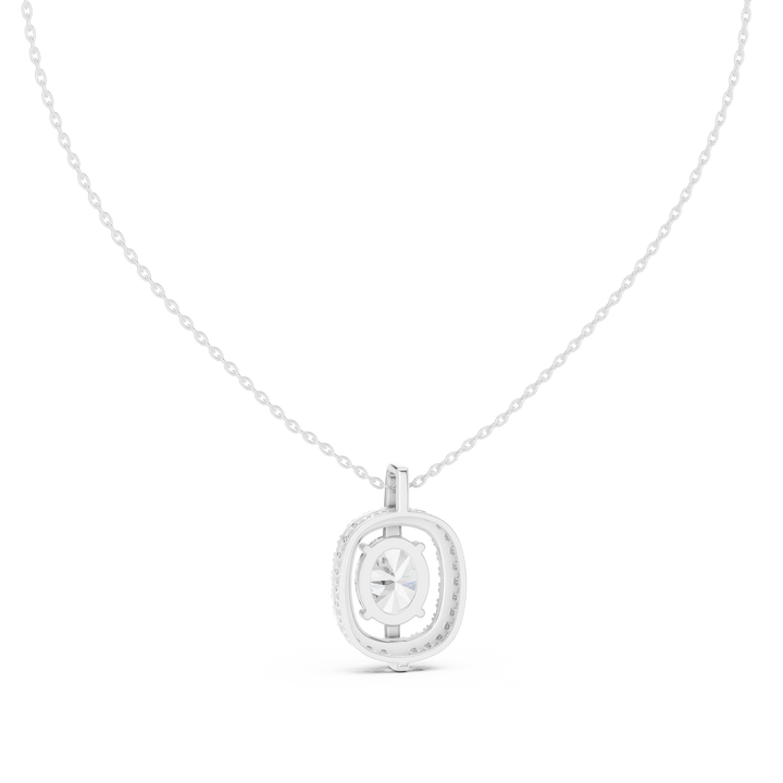 Oval Halo Pendant