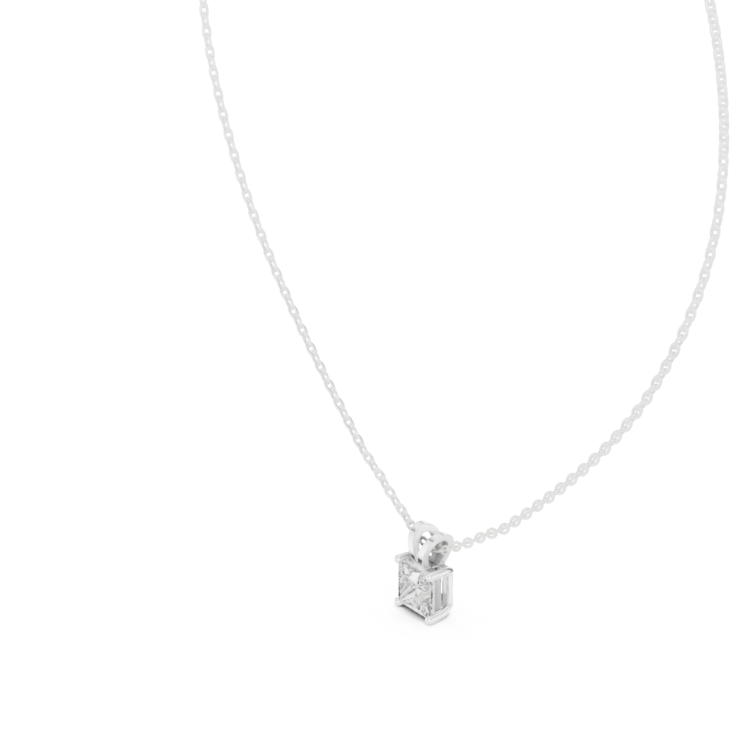 Princess Solitaire Pendant