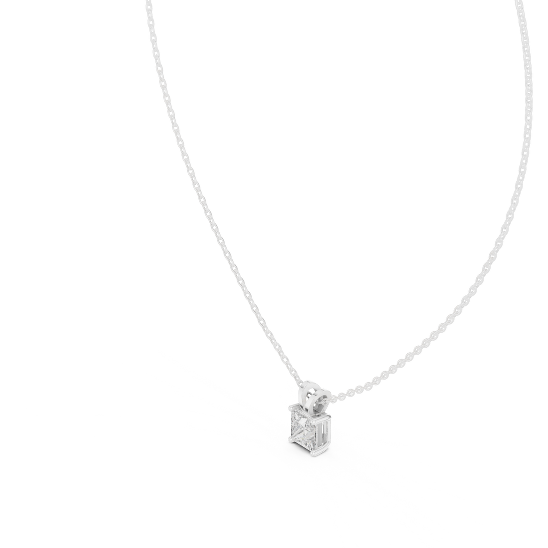 Princess Solitaire Pendant