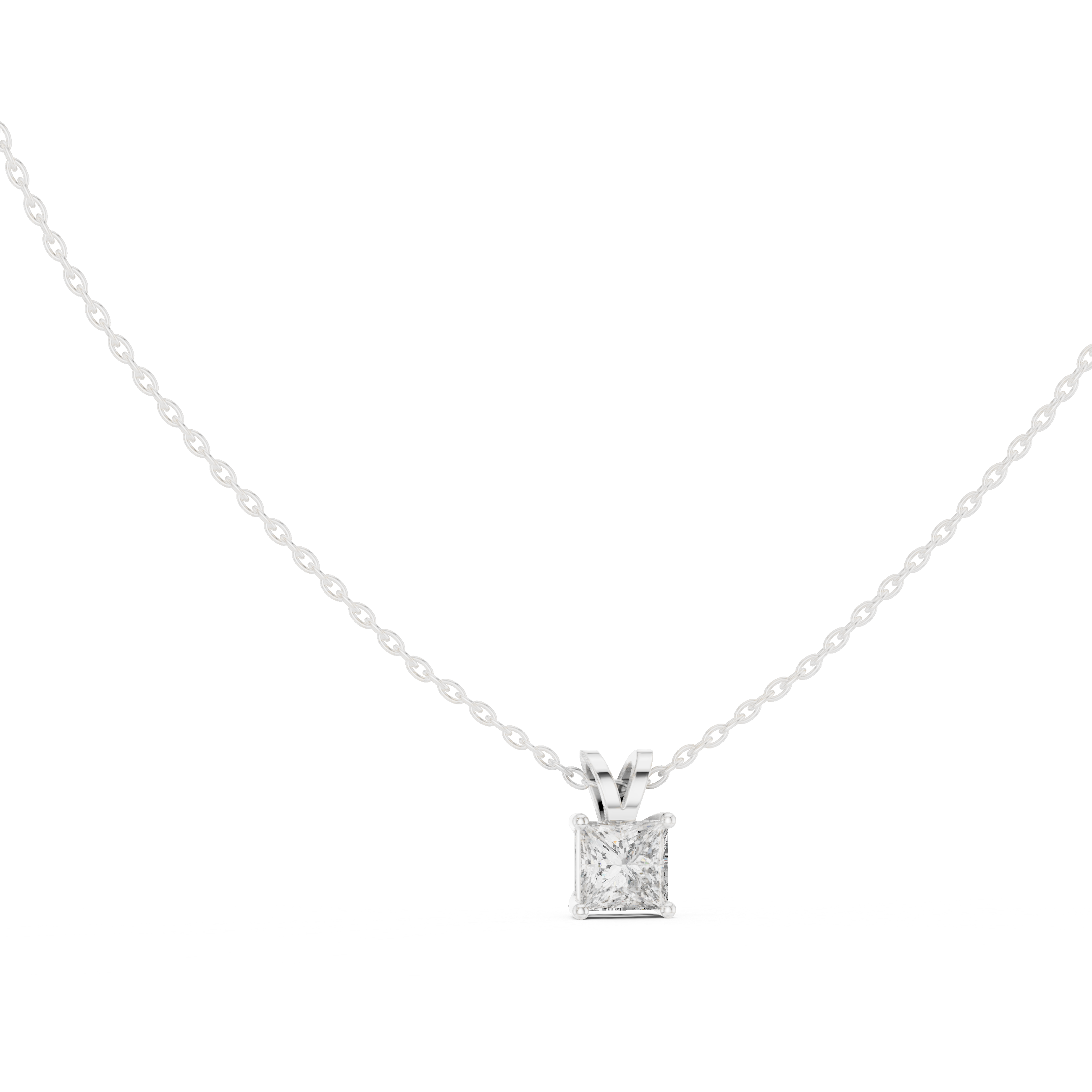 Princess Solitaire Pendant