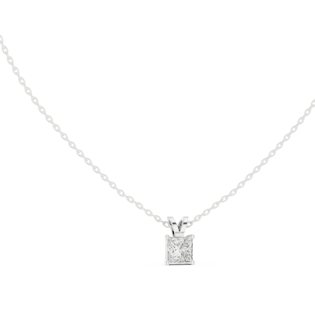 Princess Solitaire Pendant