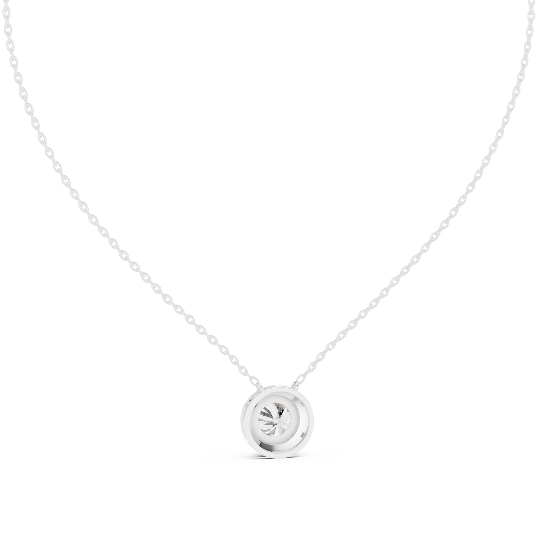 Round Halo Pendant
