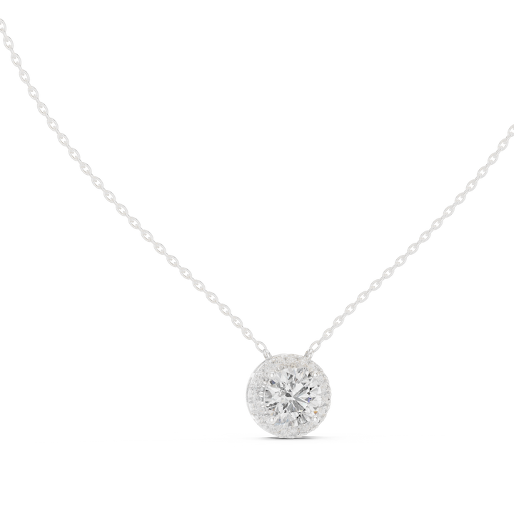 Round Halo Pendant