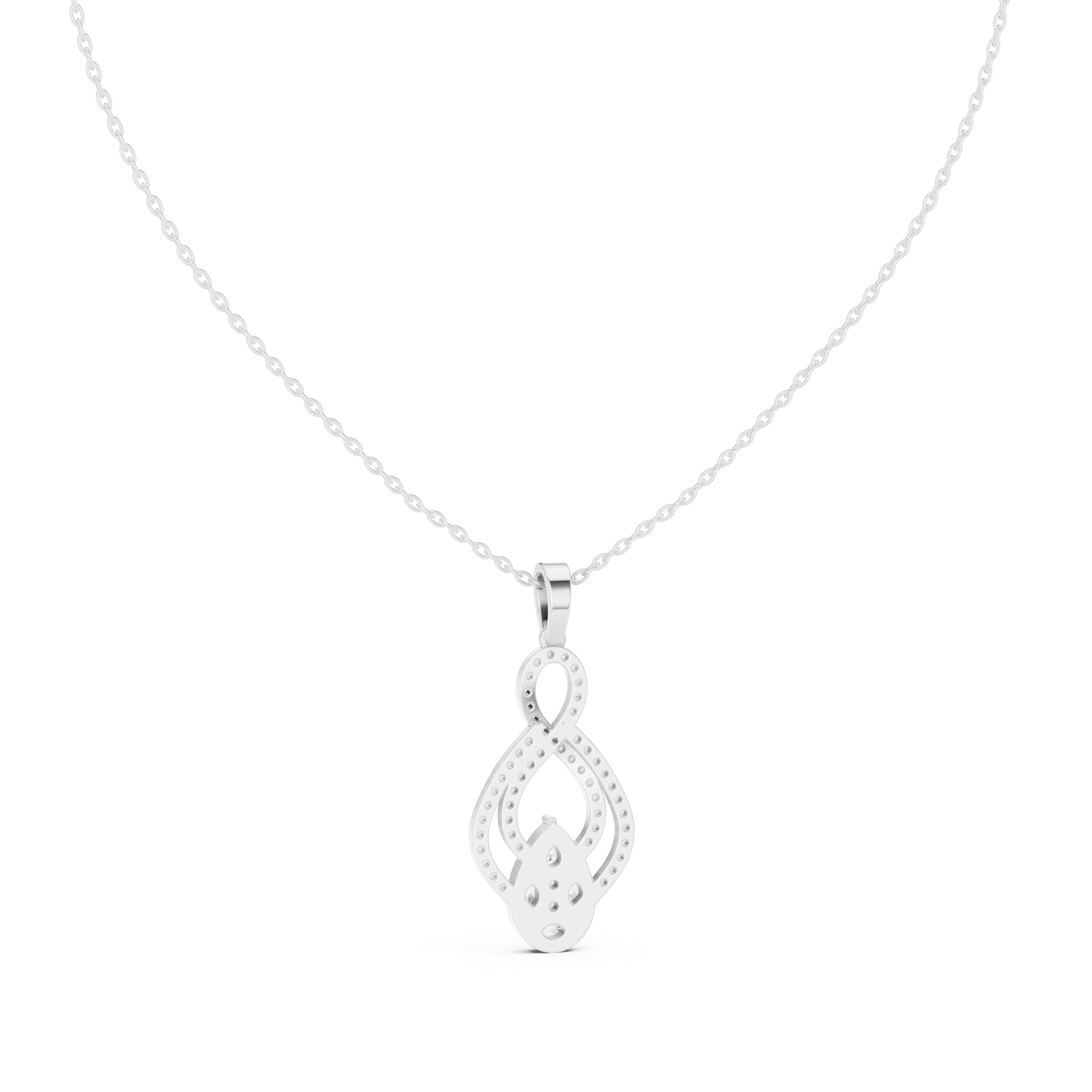 Teardrop Diamond Pendant
