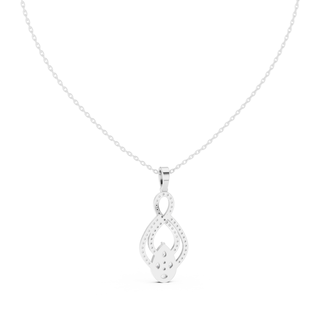 Teardrop Diamond Pendant