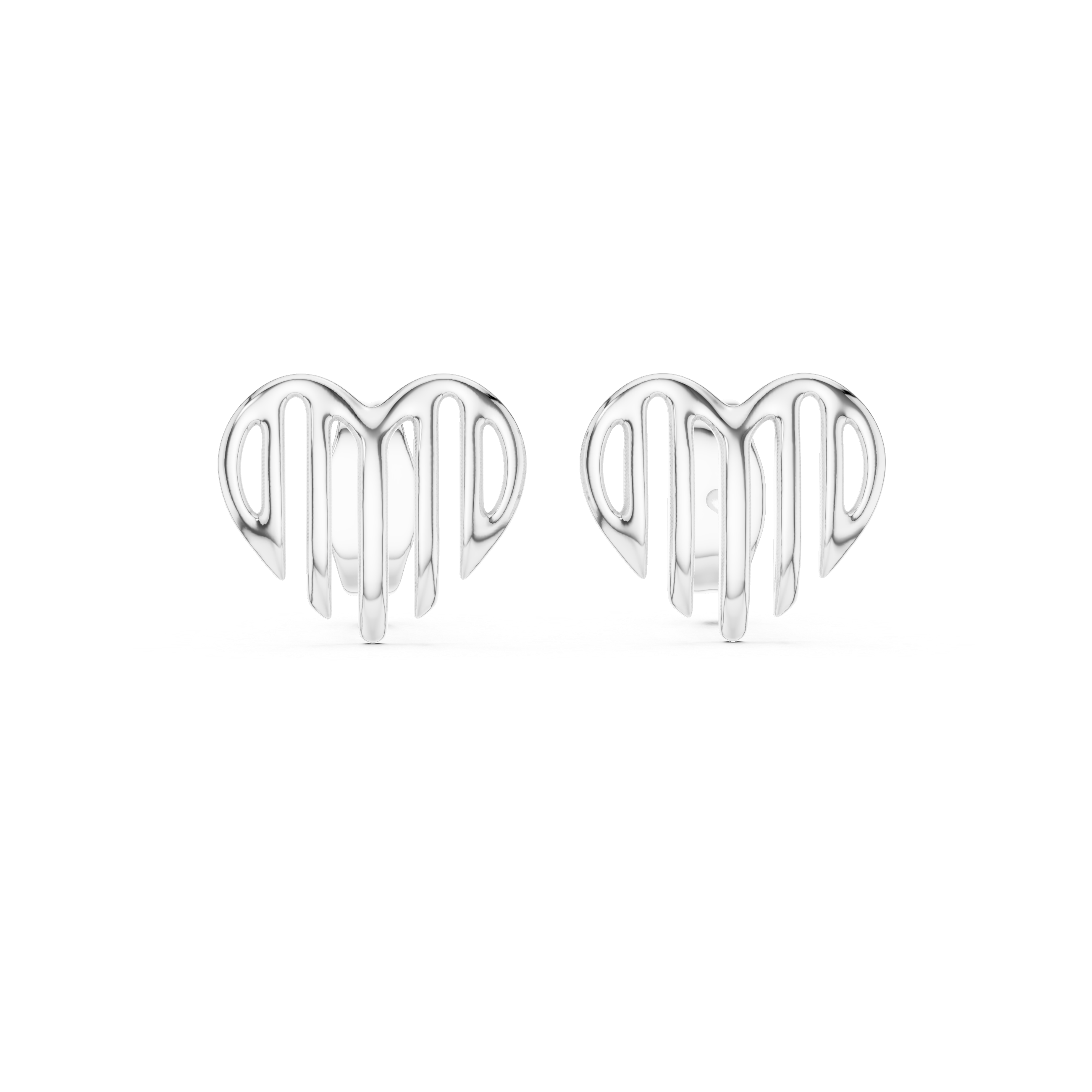 Abstract Heart Studs