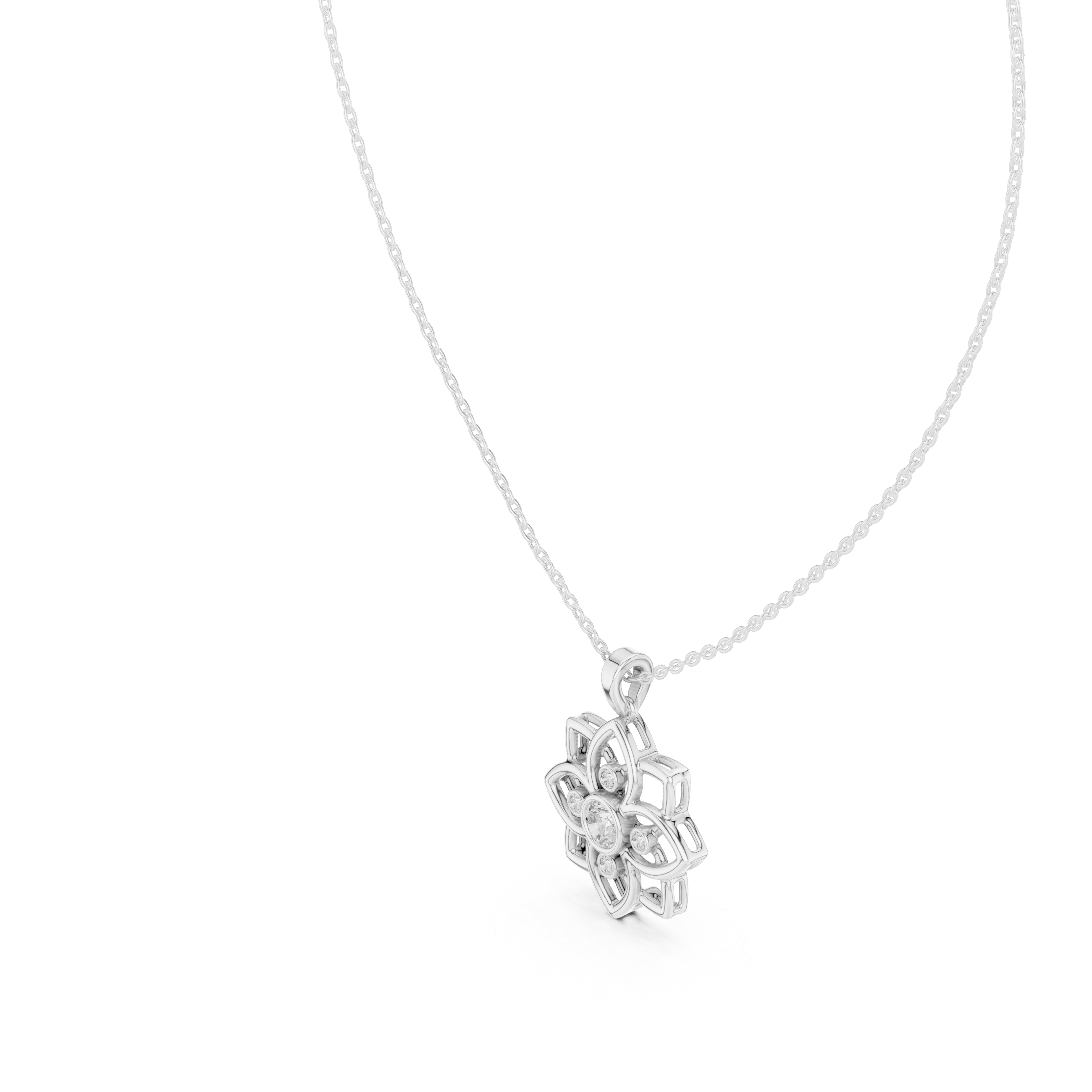 Bloom Silver Pendant