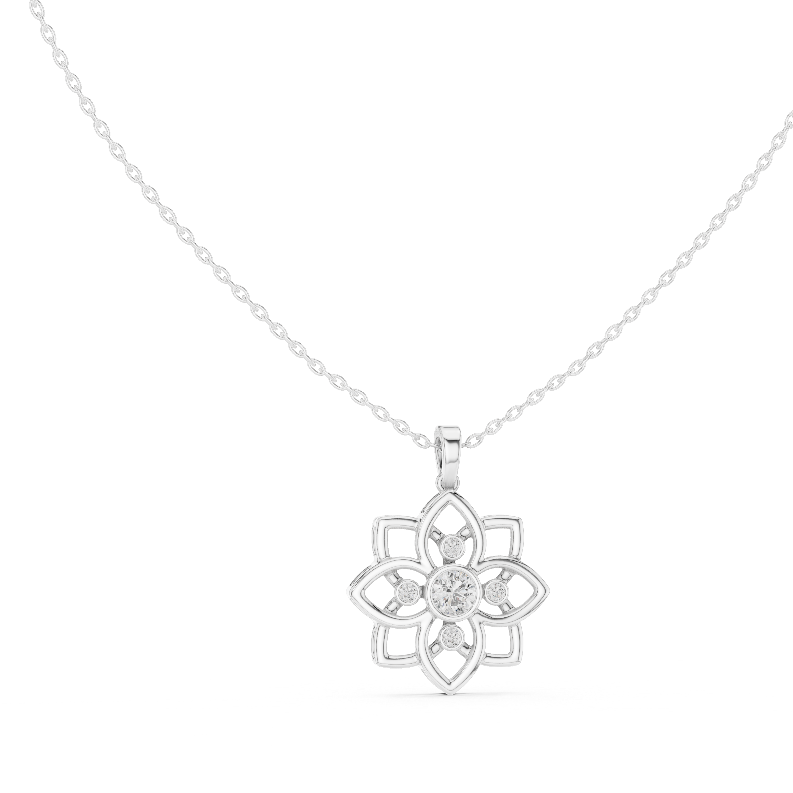 Bloom Silver Pendant