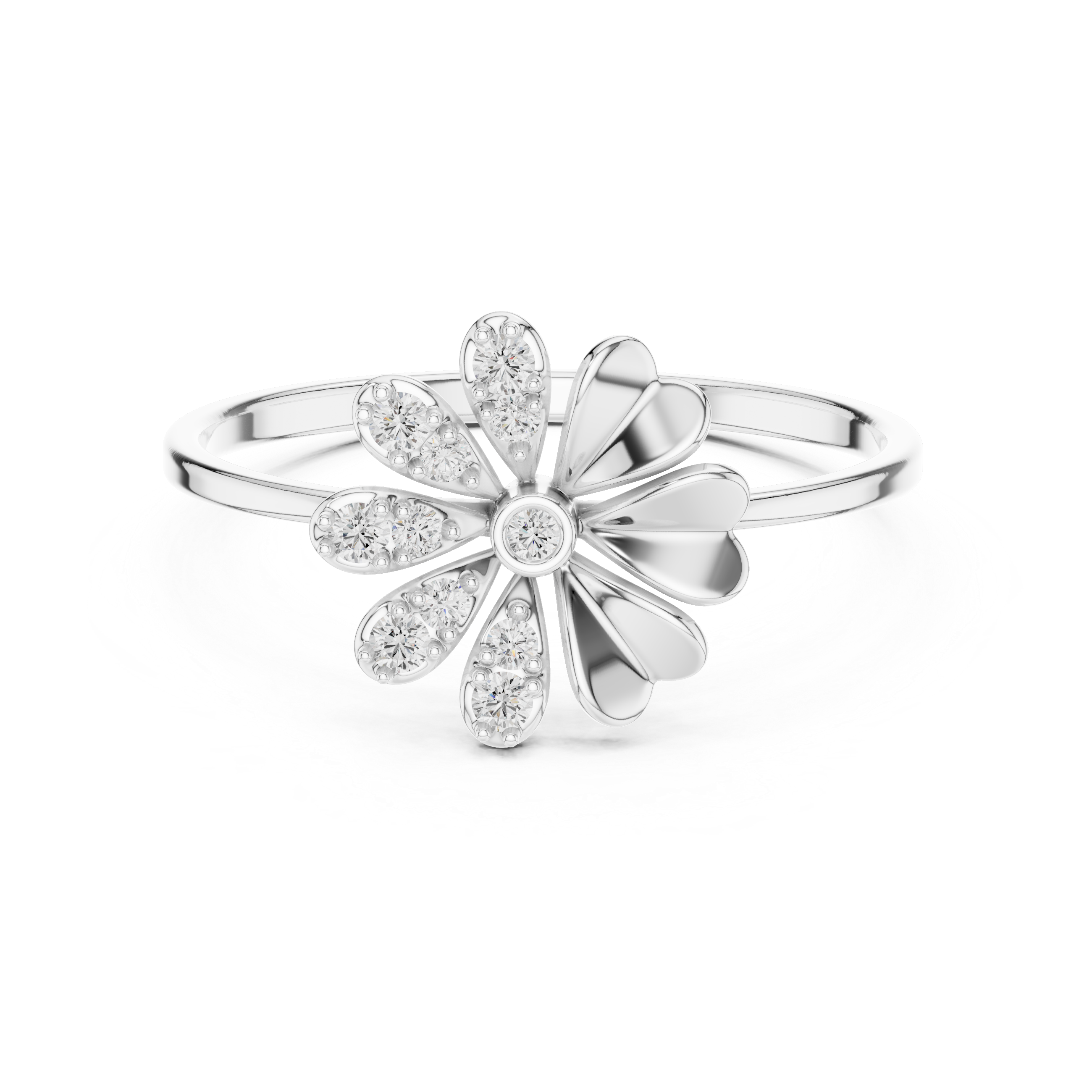 Celeste Petal Spark Ring