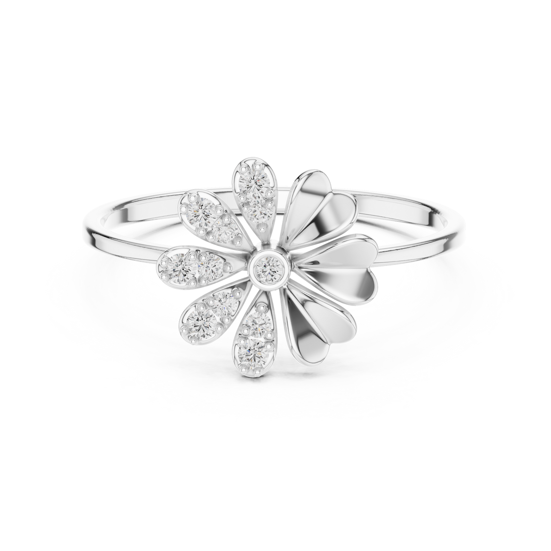 Celeste Petal Spark Ring