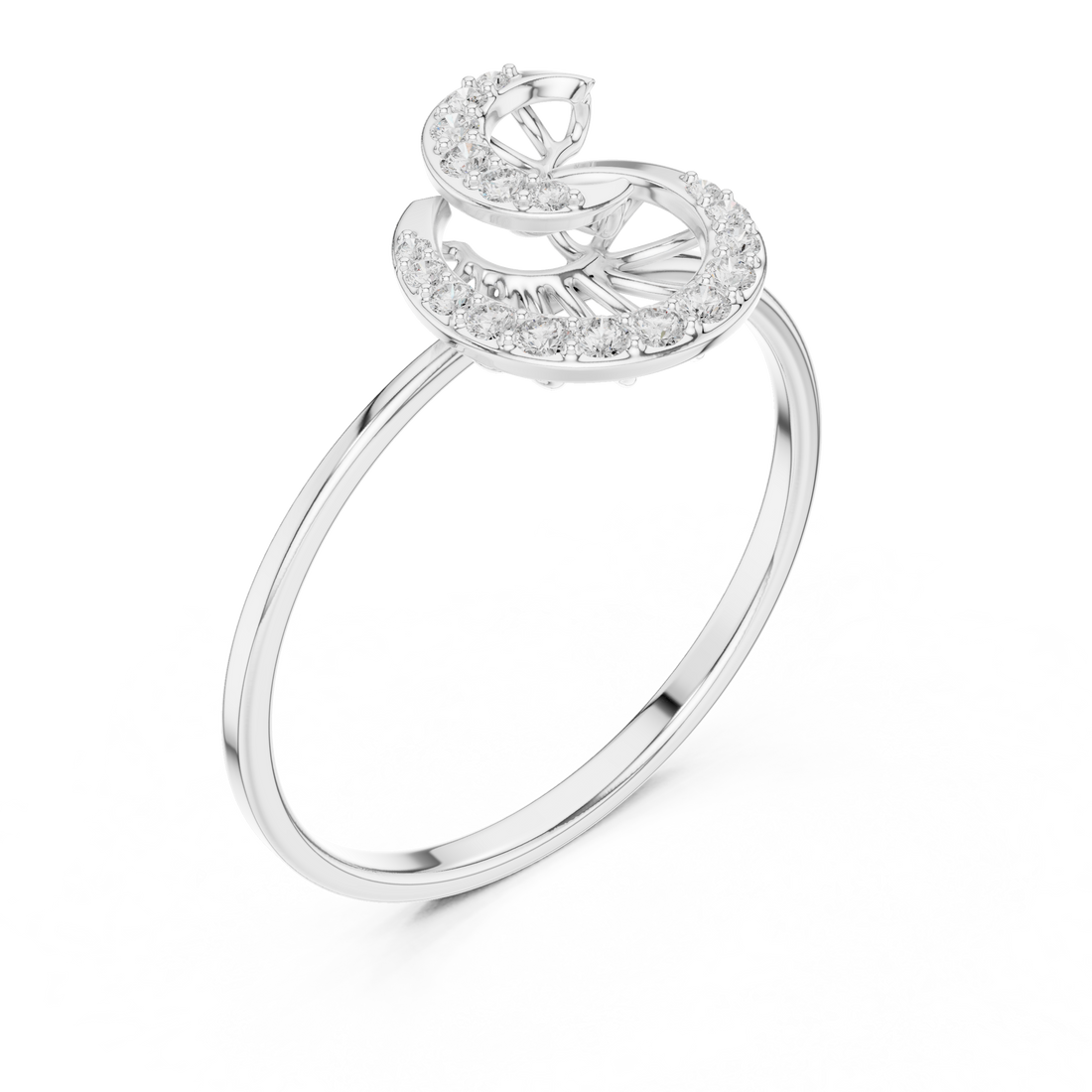 Celestial Swirl Diamond Ring