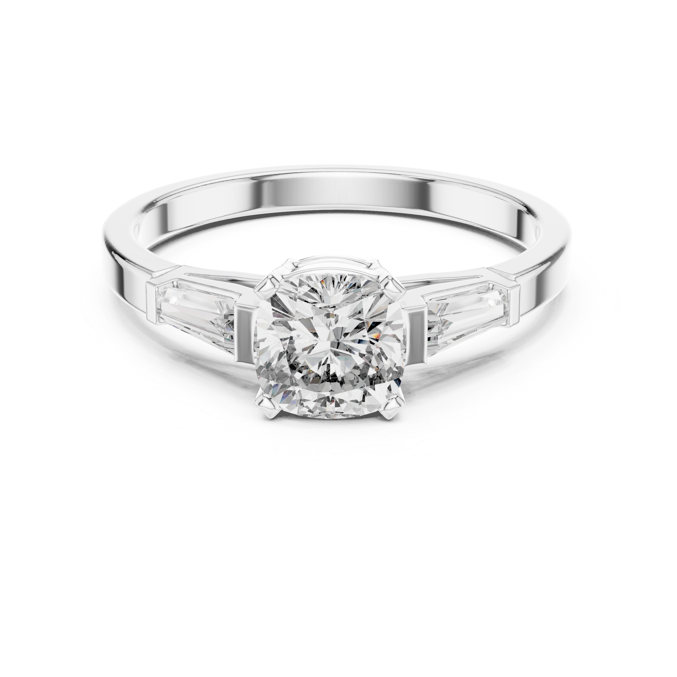 Cushion Trinity Ring