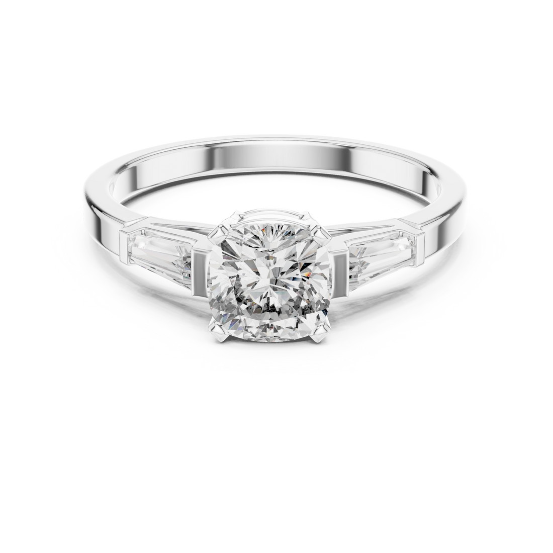 Cushion Trinity Ring