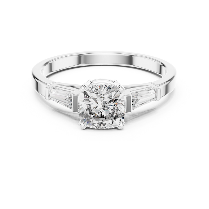 Cushion Trinity Ring