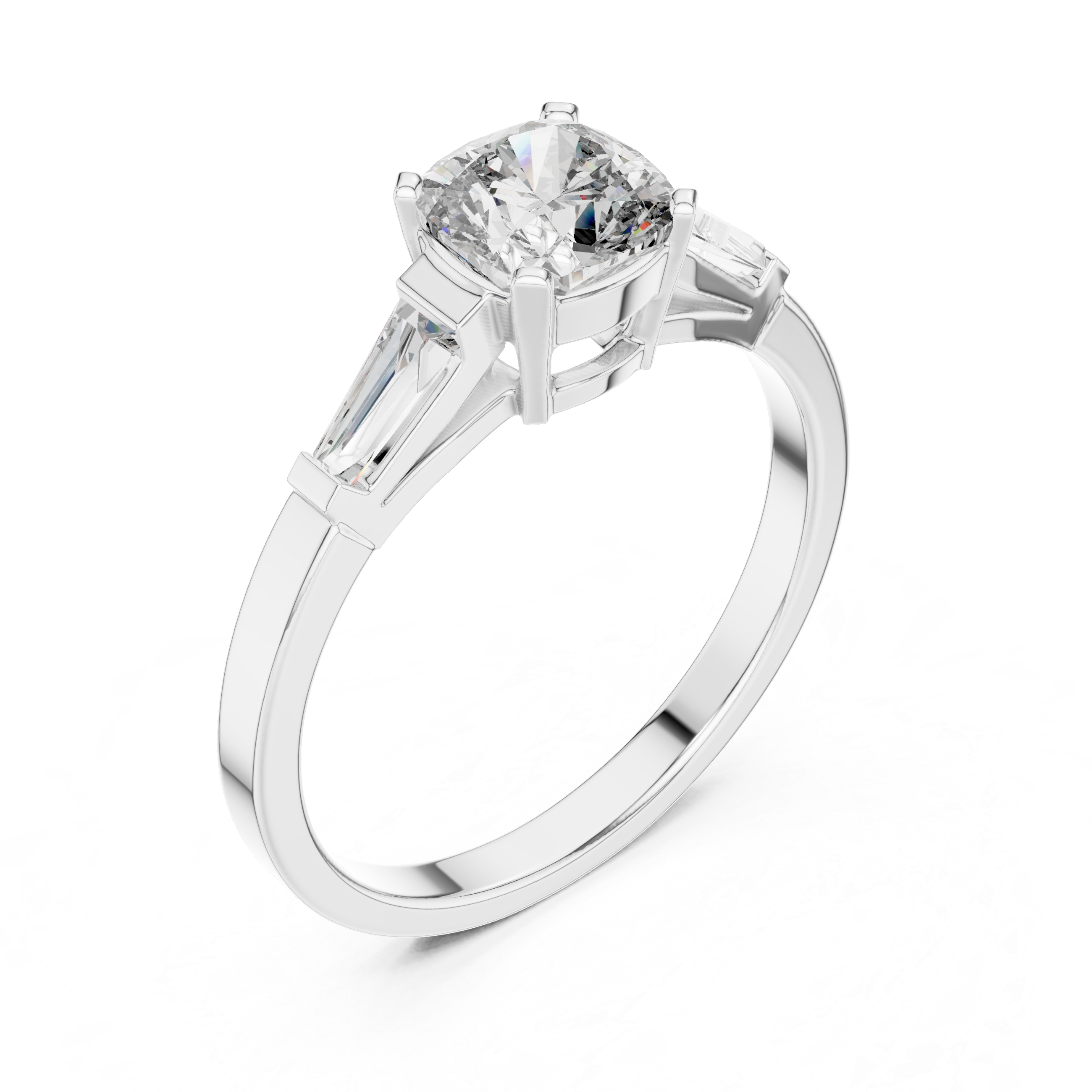 Cushion Trinity Ring