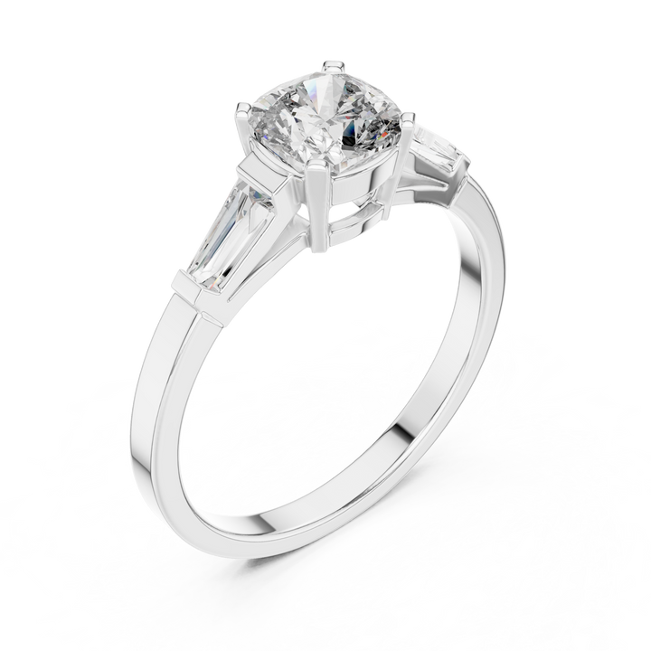 Cushion Trinity Ring
