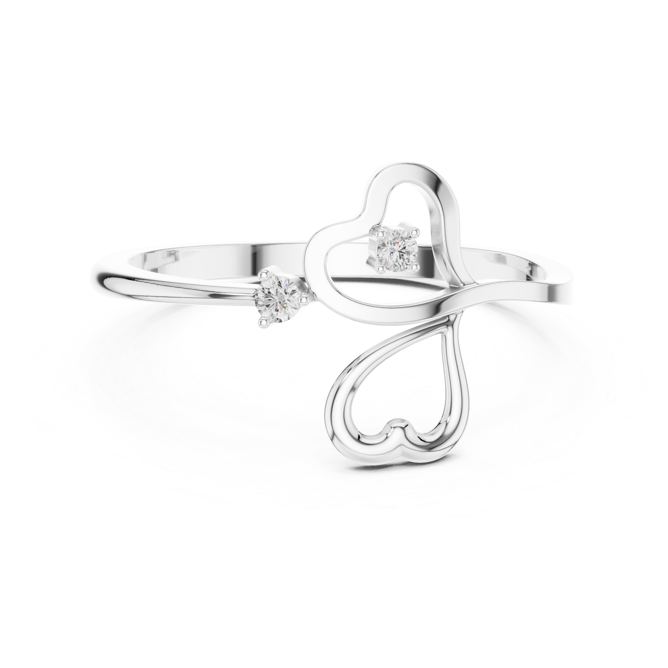Twin Heart Ring