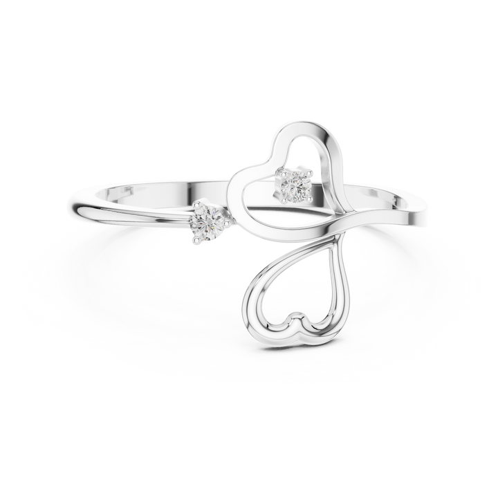 Twin Heart Ring