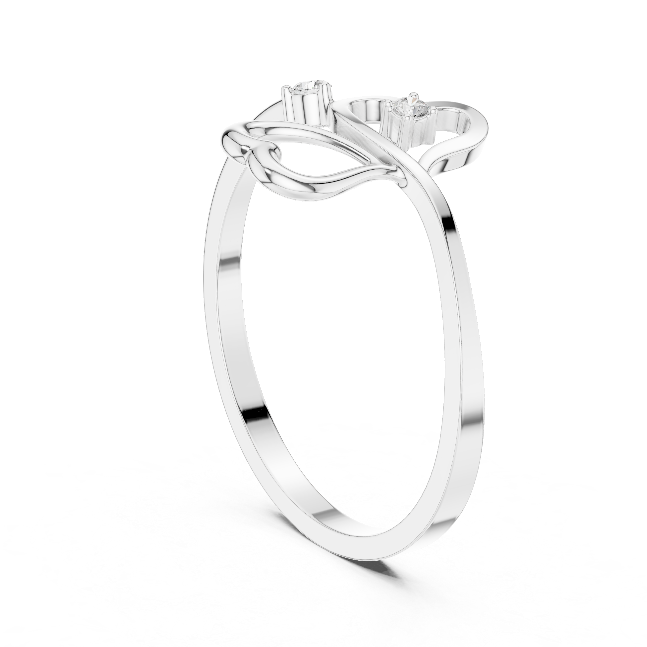 Twin Heart Ring
