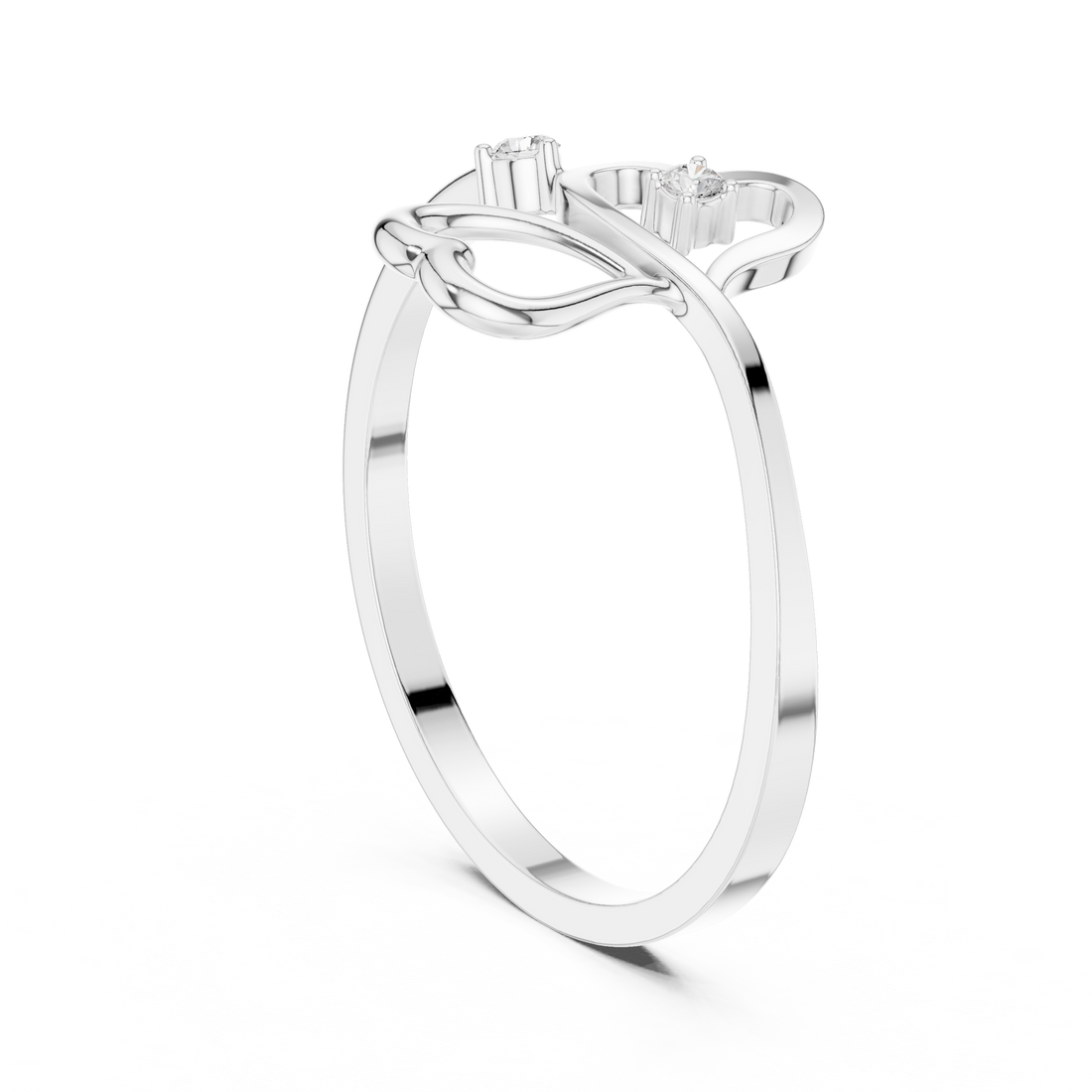 Twin Heart Ring