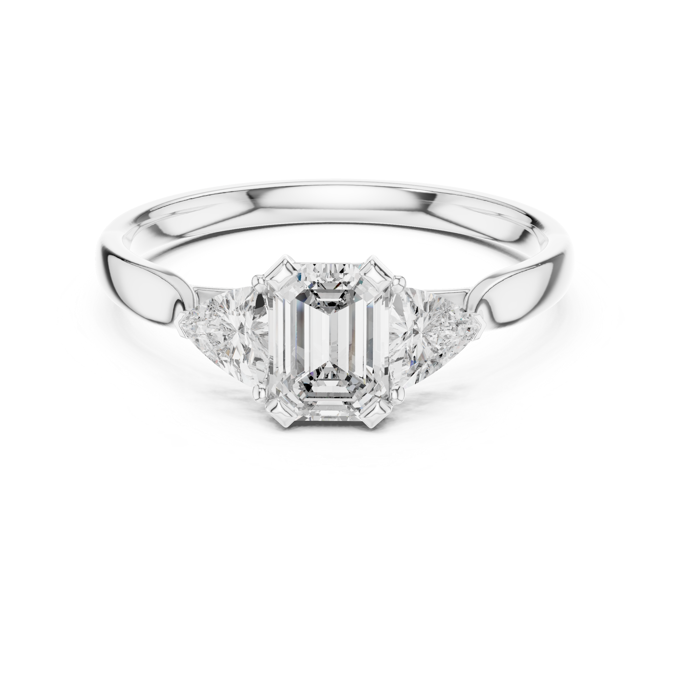 Emerald Trinity Ring