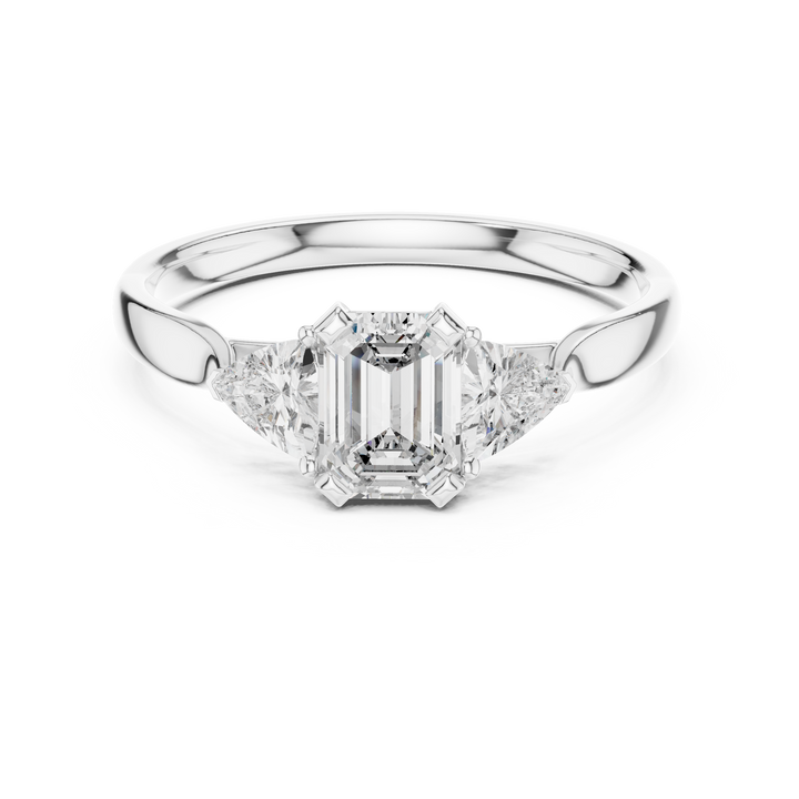 Emerald Trinity Ring