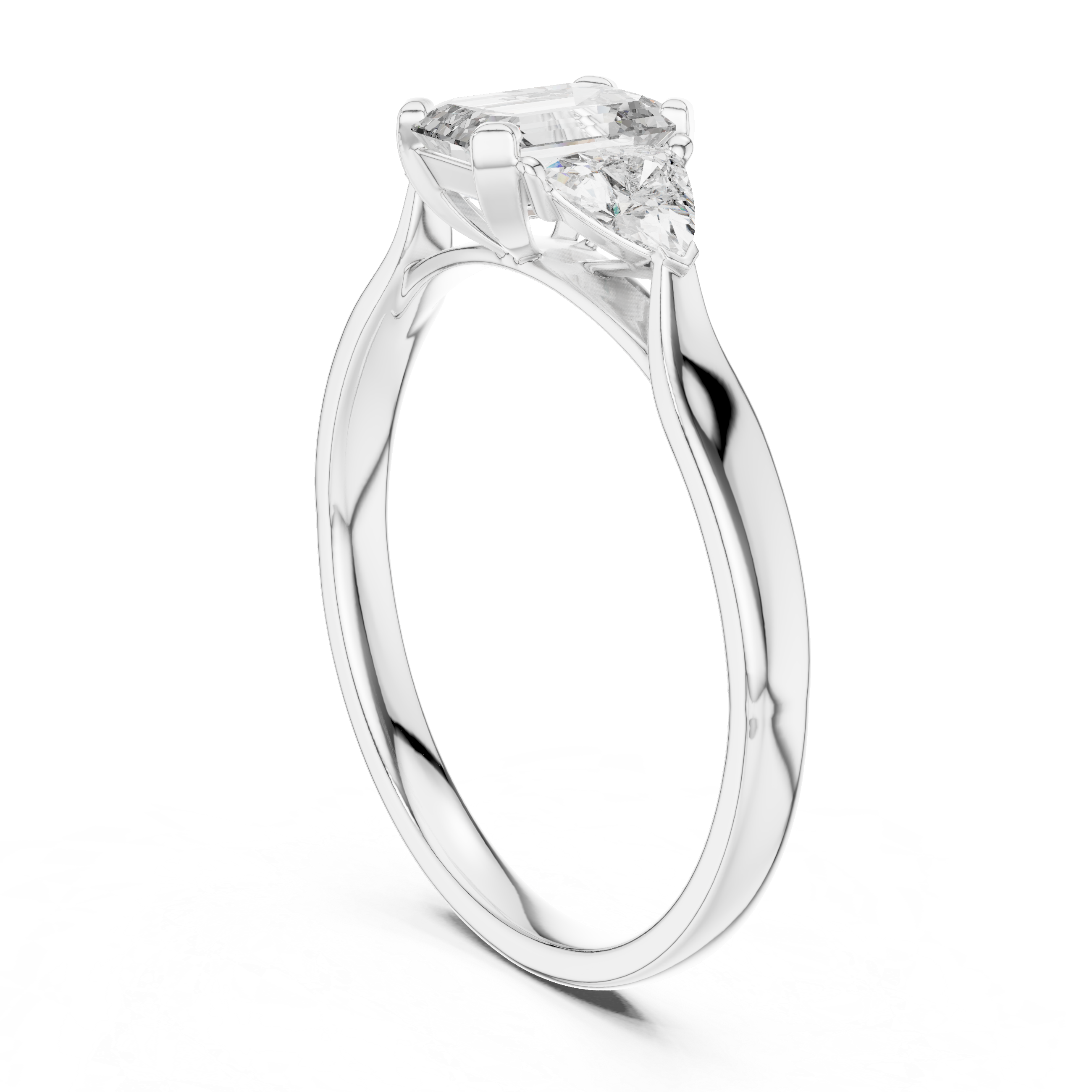 Emerald Trinity Ring
