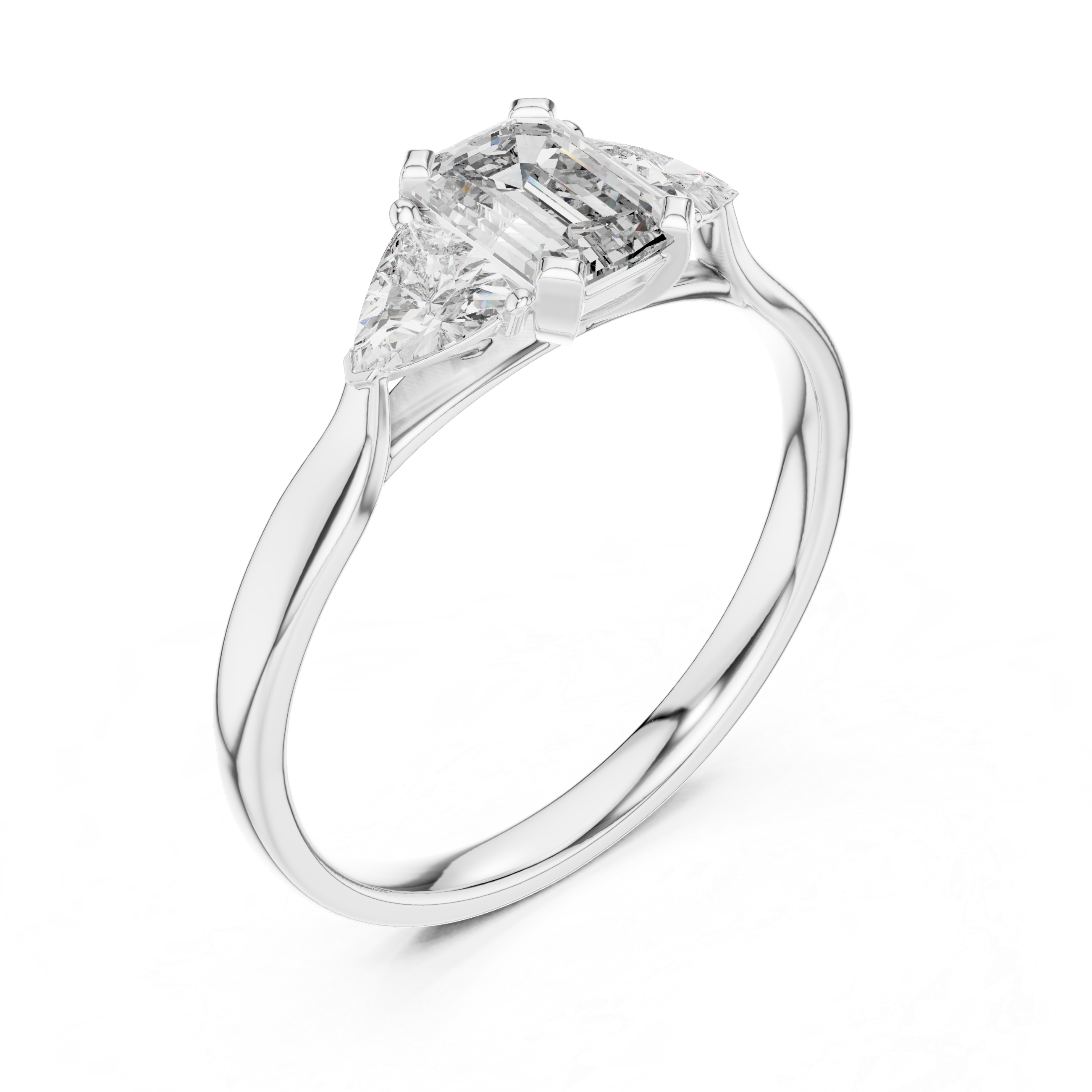 Emerald Trinity Ring