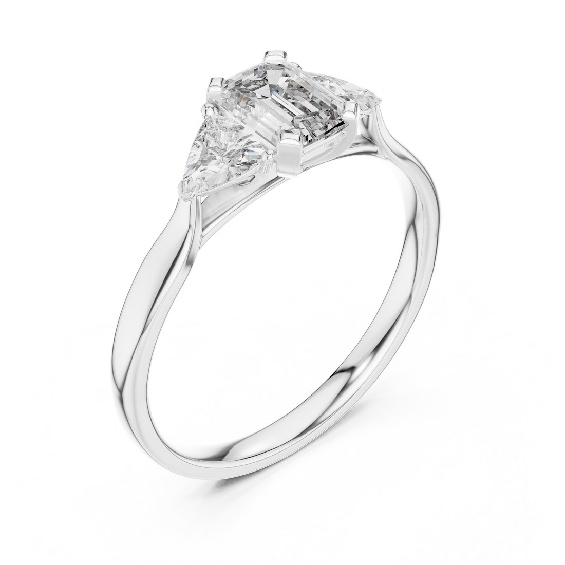 Emerald Trinity Ring